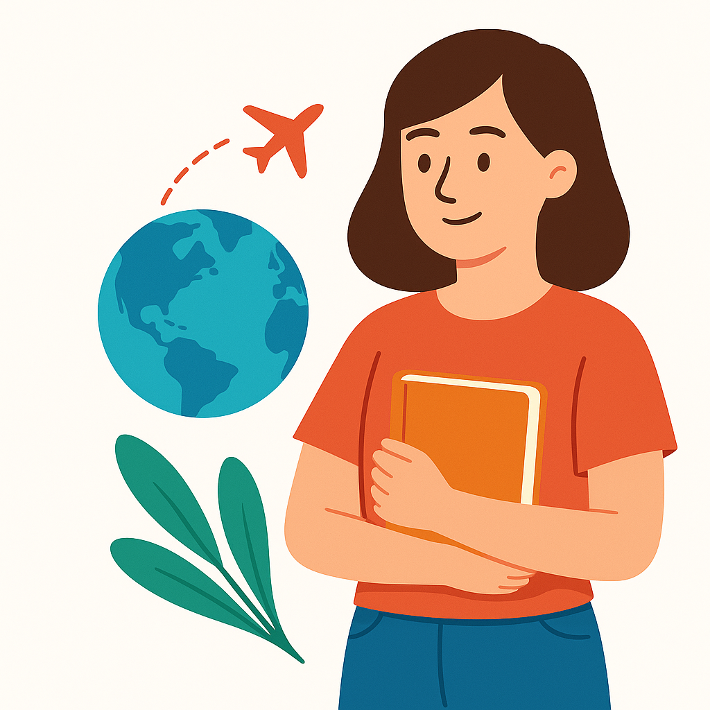 EduStudy Girl Illustration